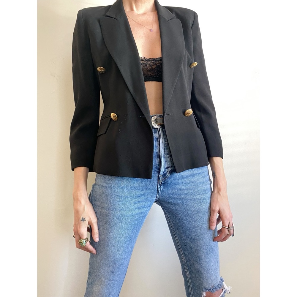Vintage Moschino Military Blazer S/M - Picture 4 of 16